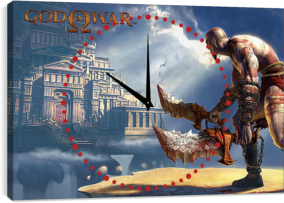 Часы картина - God Of War
