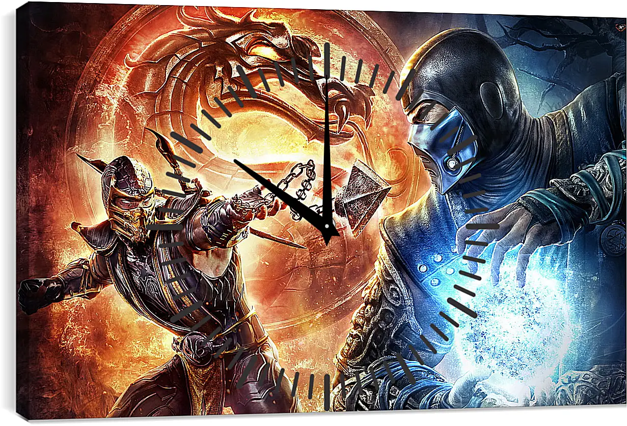 Часы картина - Mortal Kombat
