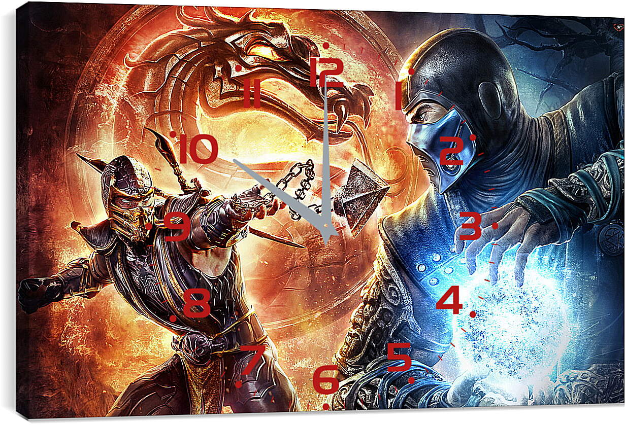 Часы картина - Mortal Kombat
