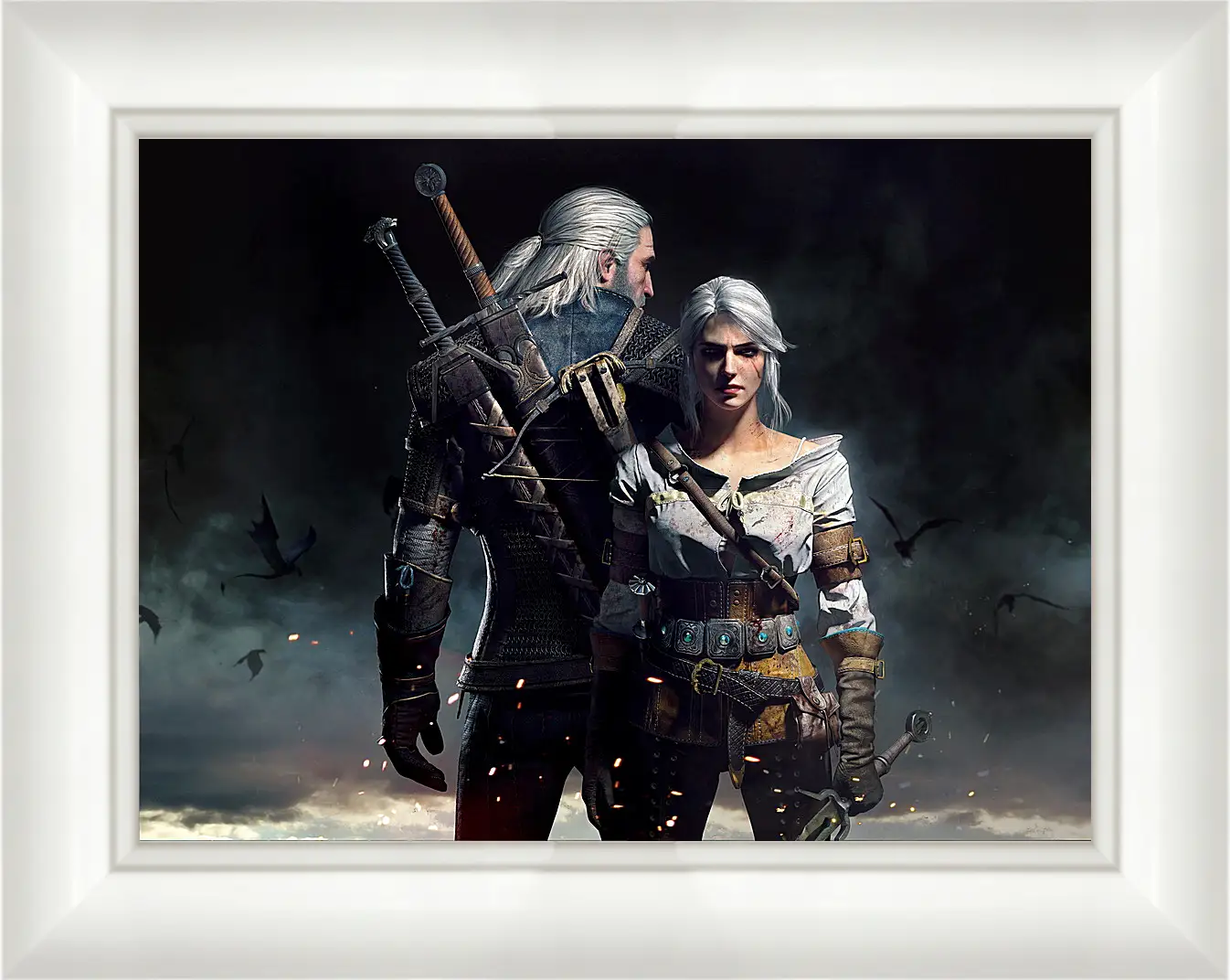 Картина в раме - The Witcher 3: Wild Hunt (Ведьмак), Геральт и Цирилла