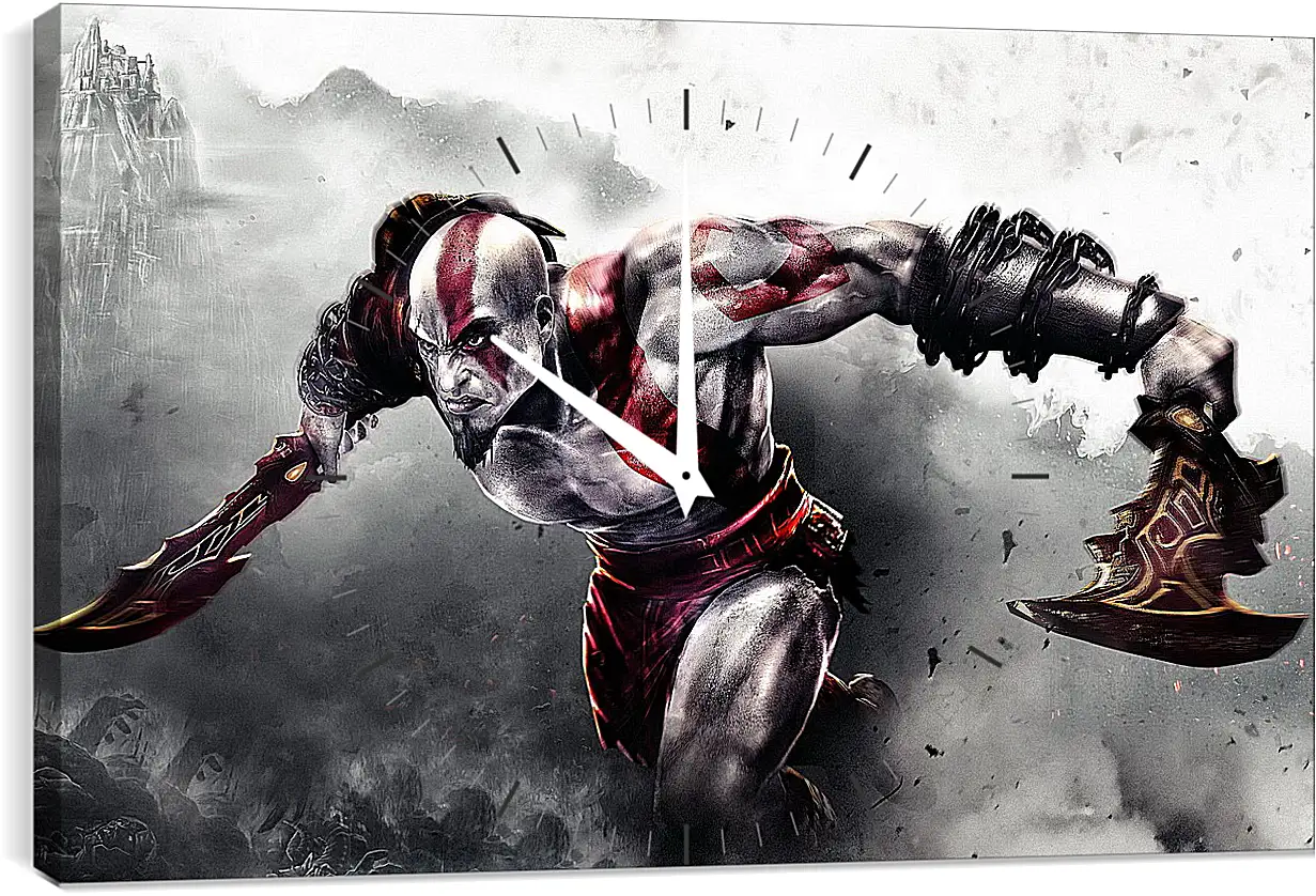Часы картина - God Of War
