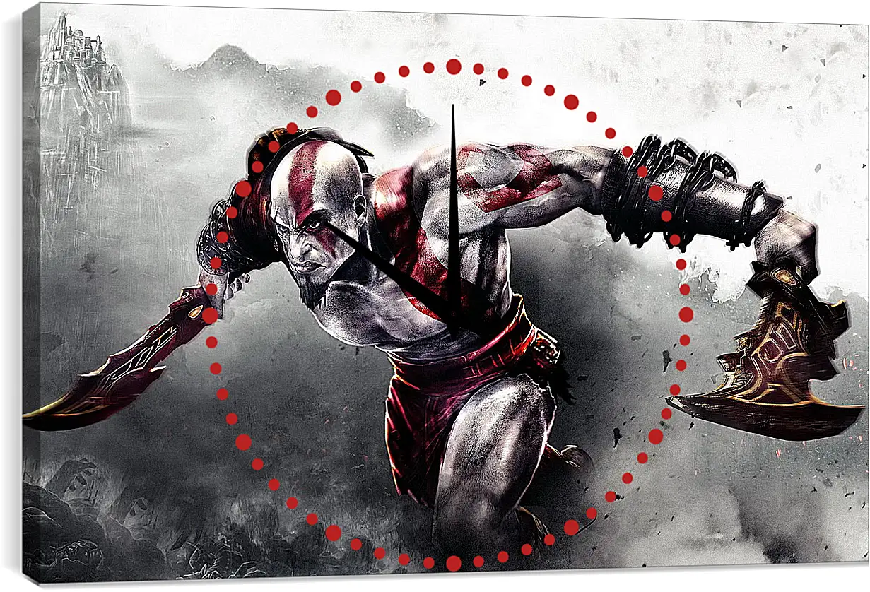 Часы картина - God Of War
