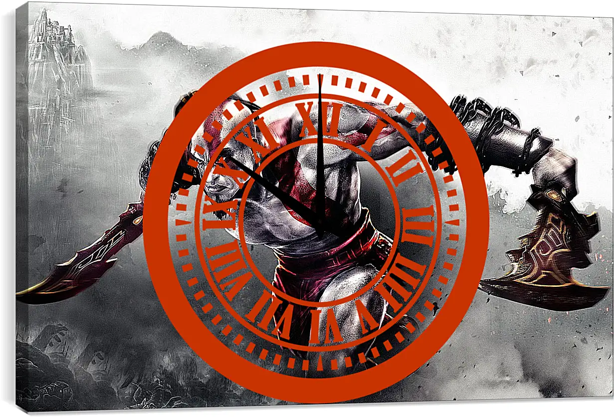 Часы картина - God Of War
