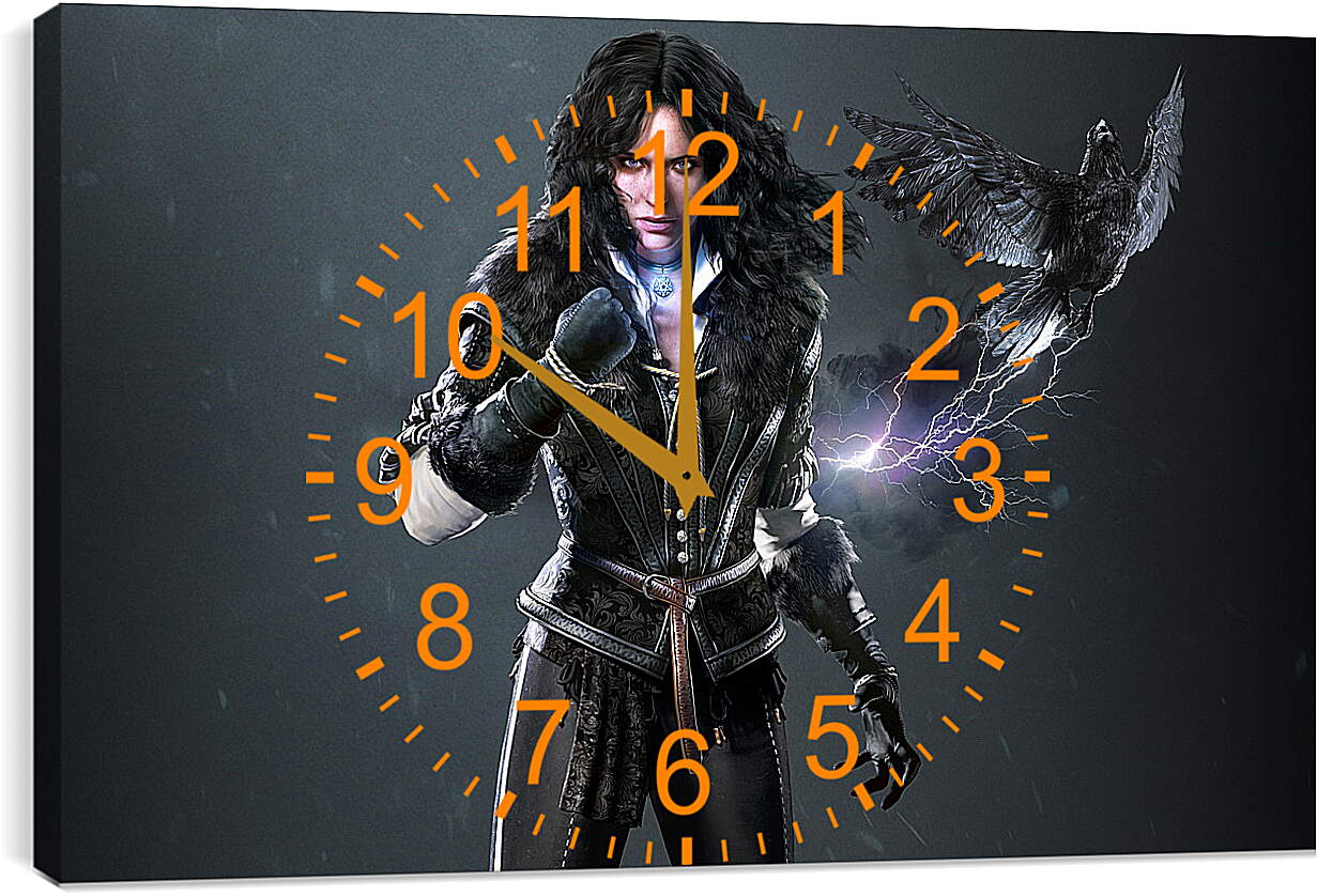 Часы картина - The Witcher 3: Wild Hunt (Ведьмак), Йеннифер очаровательная