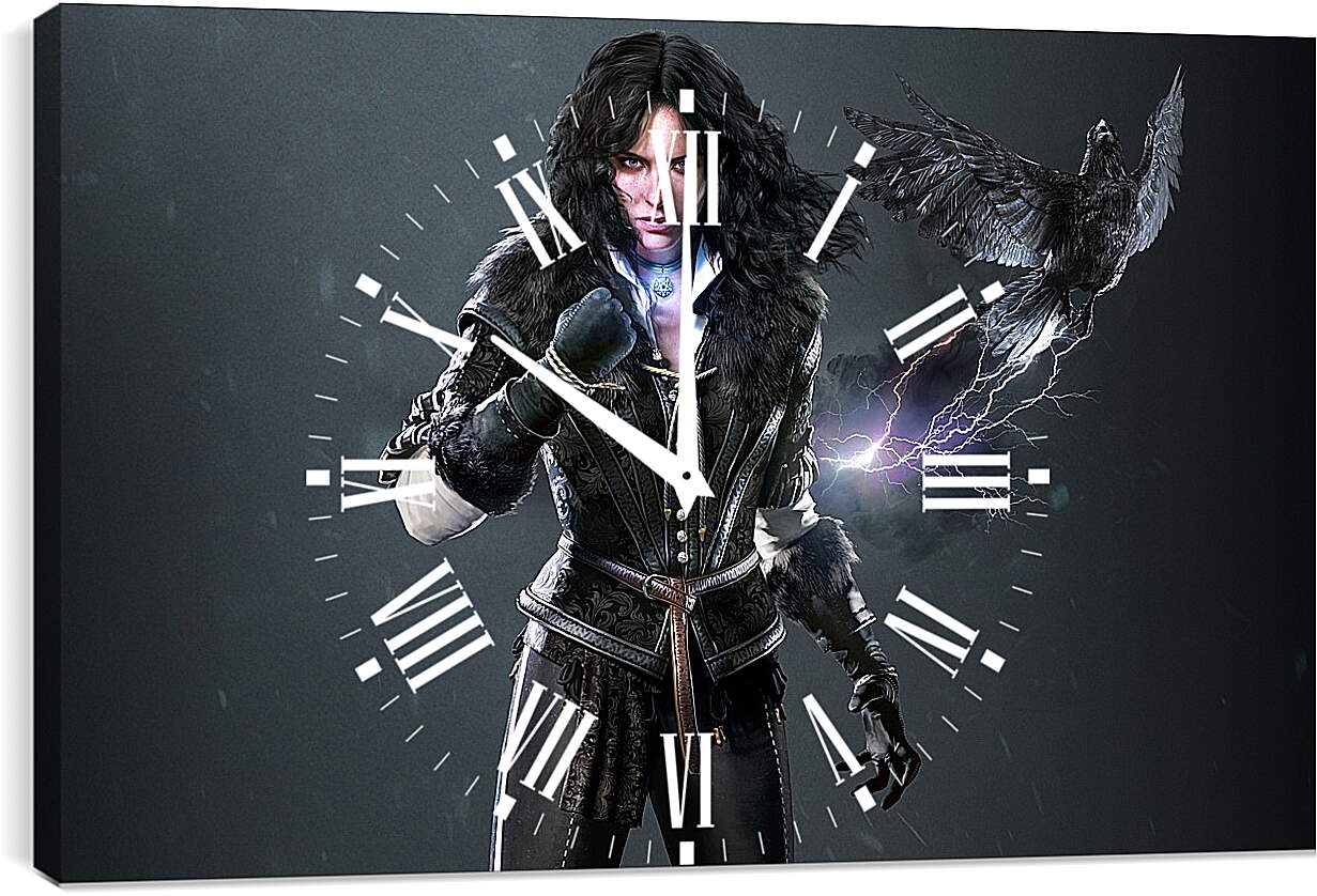 Часы картина - The Witcher 3: Wild Hunt (Ведьмак), Йеннифер очаровательная