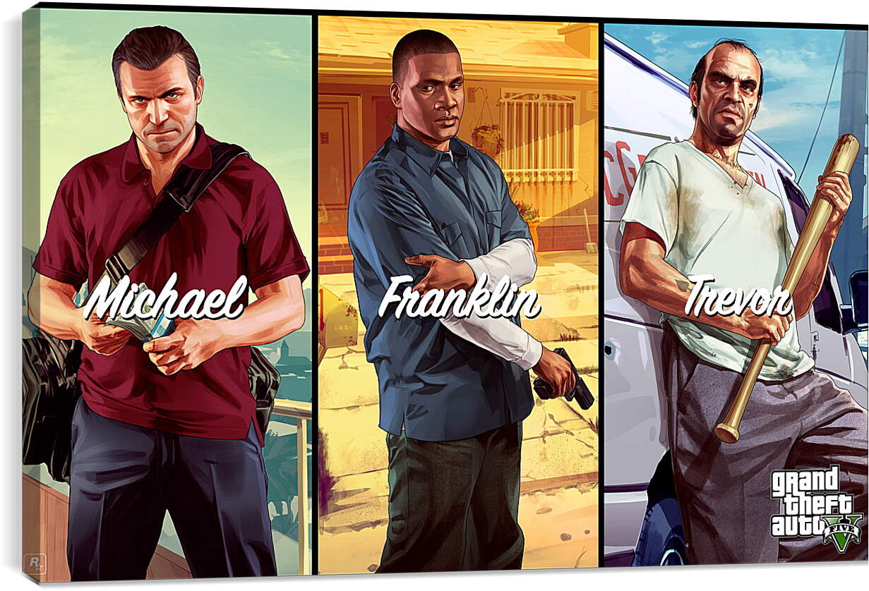 Постер и плакат - Grand Theft Auto V
