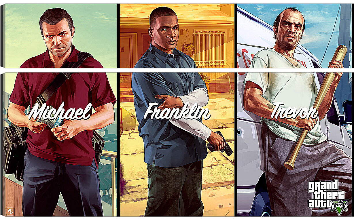 Модульная картина - Grand Theft Auto V
