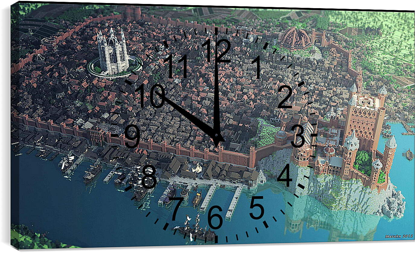 Часы картина - Minecraft
