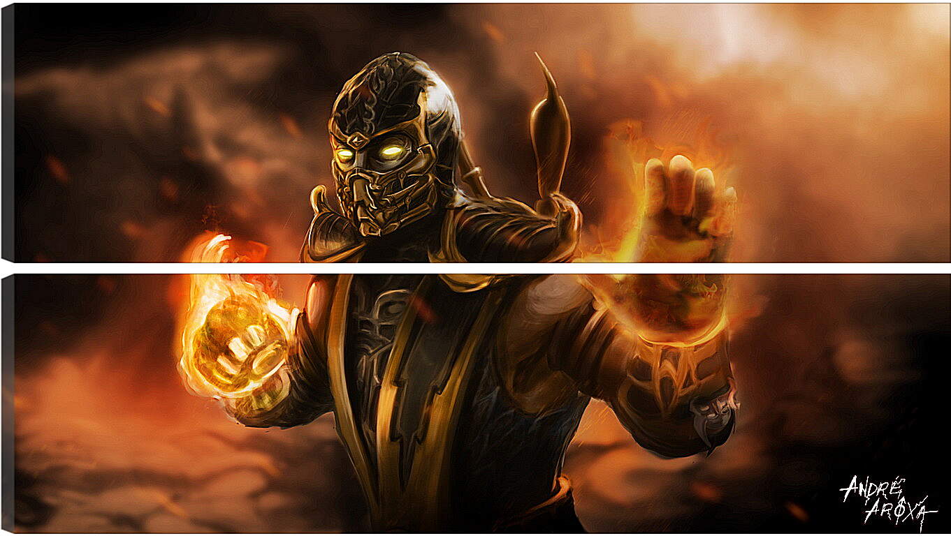 Модульная картина - Mortal Kombat
