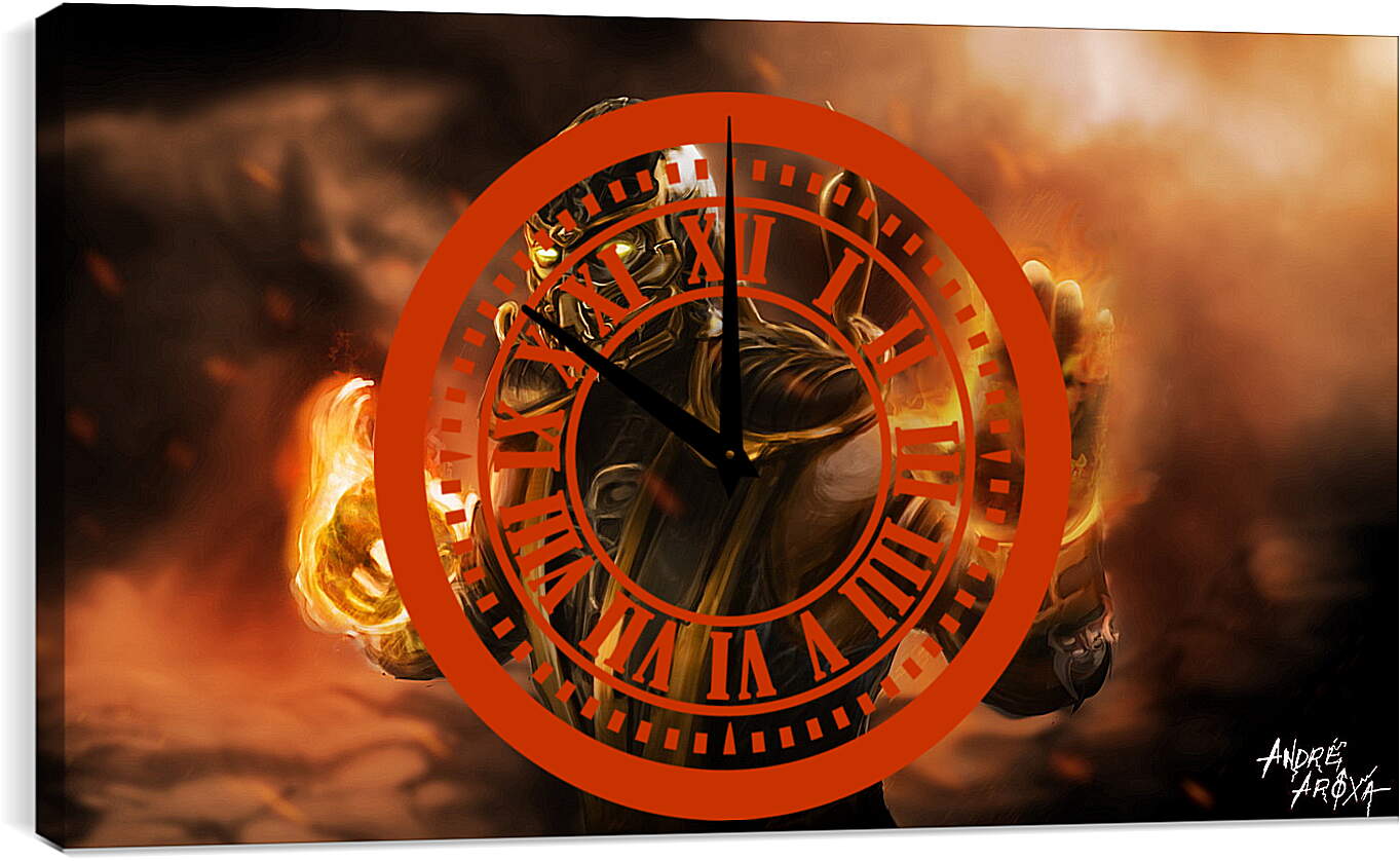 Часы картина - Mortal Kombat
