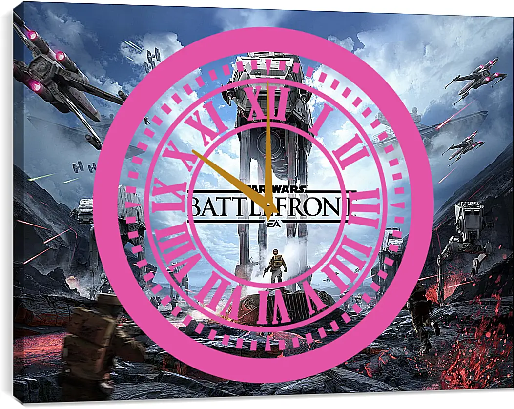 Часы картина - Star Wars Battlefront
