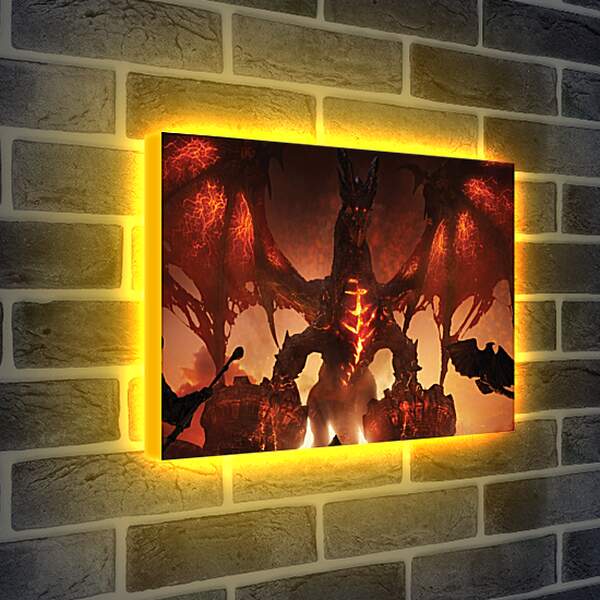 Лайтбокс световая панель - World Of Warcraft
