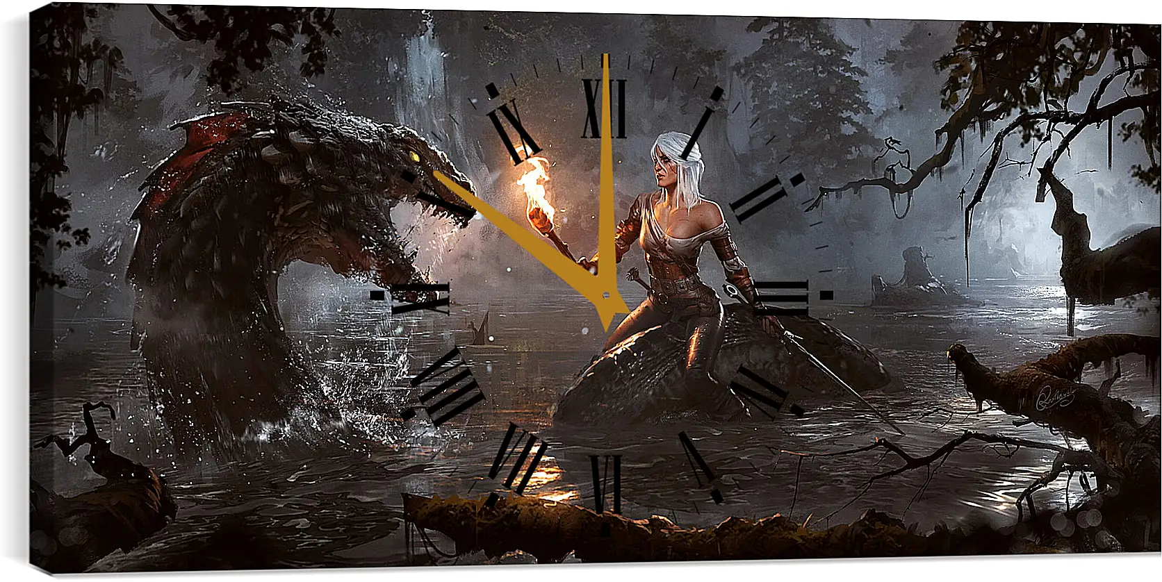Часы картина - The Witcher 3: Wild Hunt