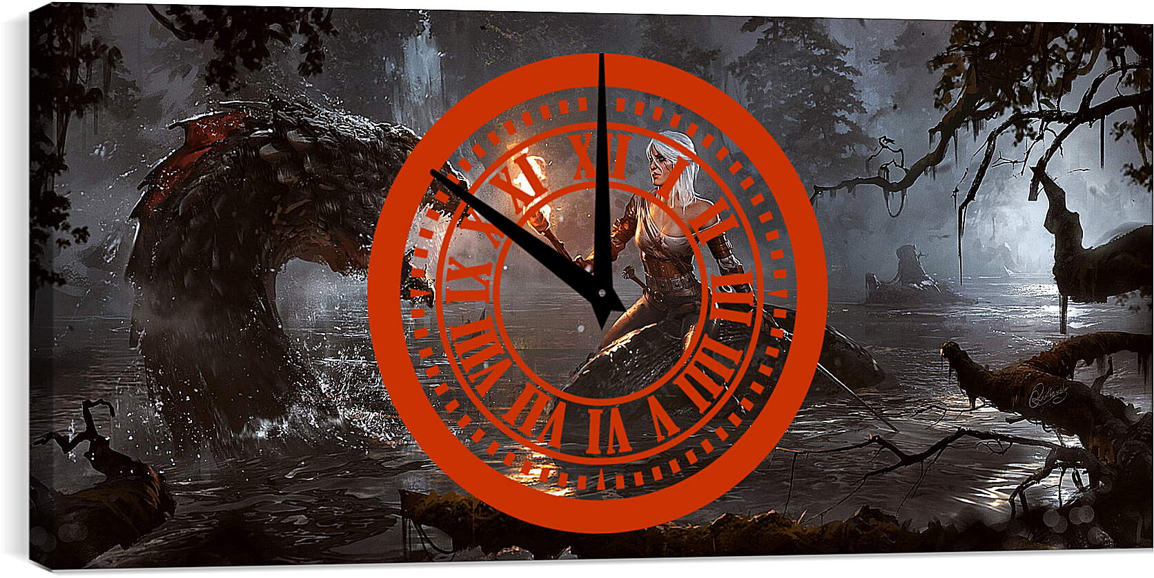Часы картина - The Witcher 3: Wild Hunt