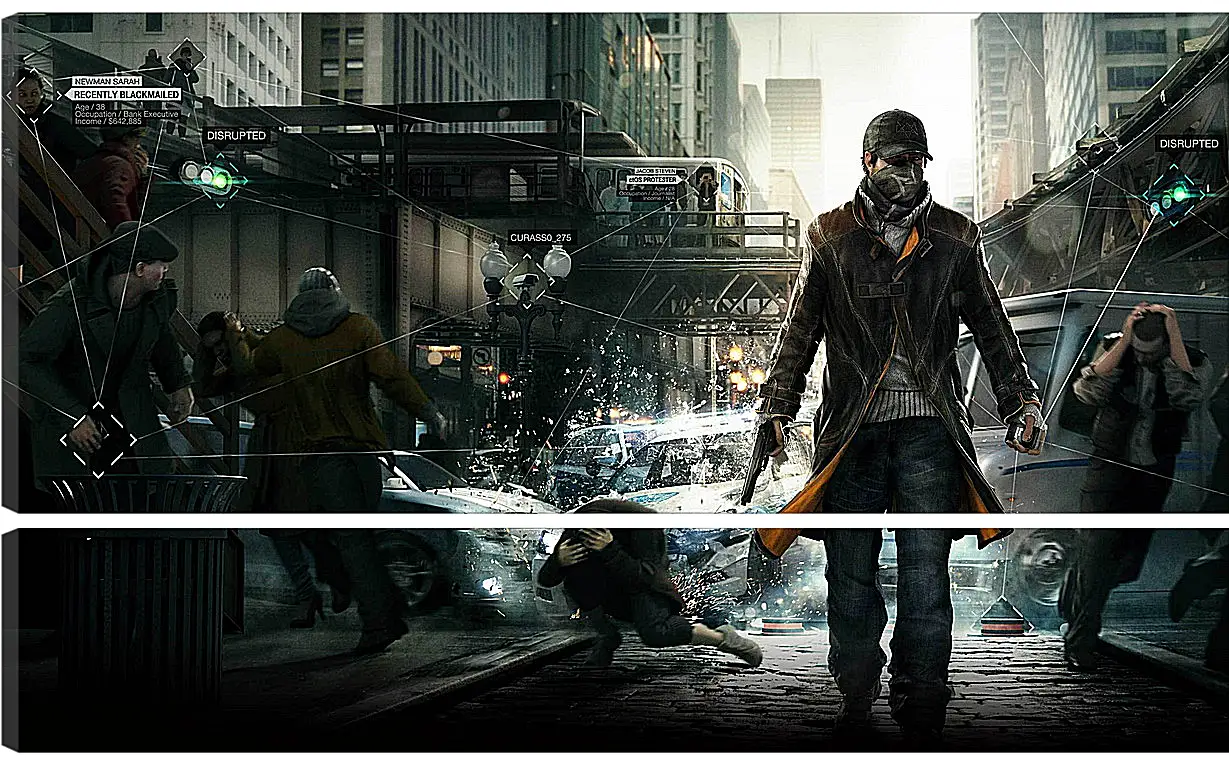 Модульная картина - Watch Dogs