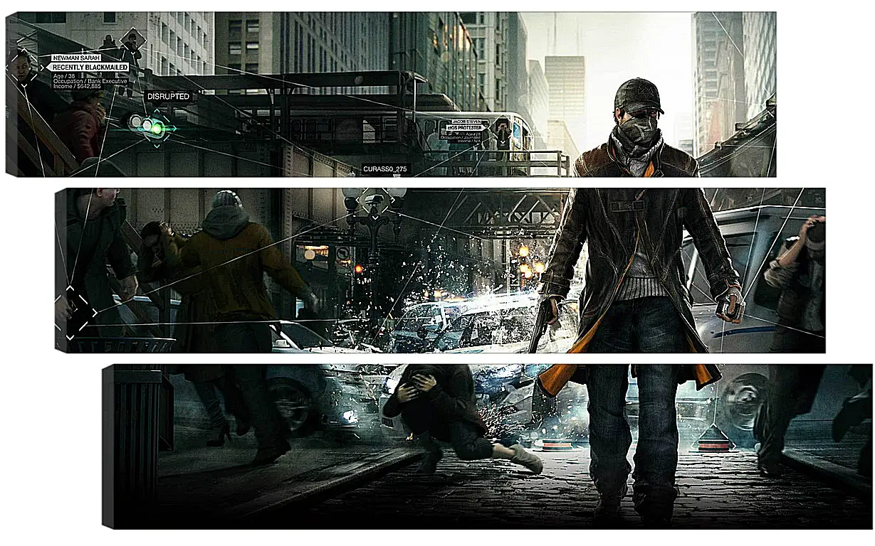 Модульная картина - Watch Dogs