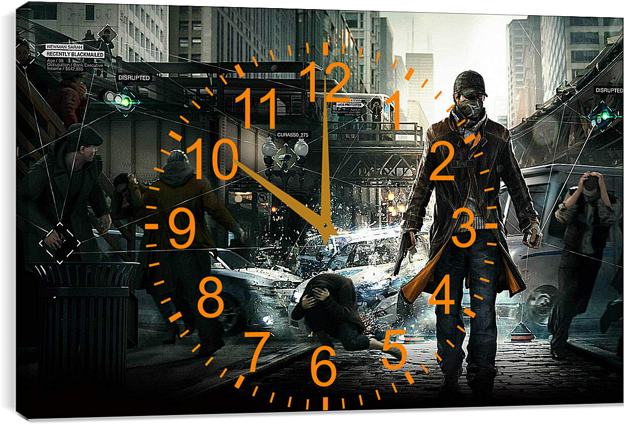 Часы картина - Watch Dogs