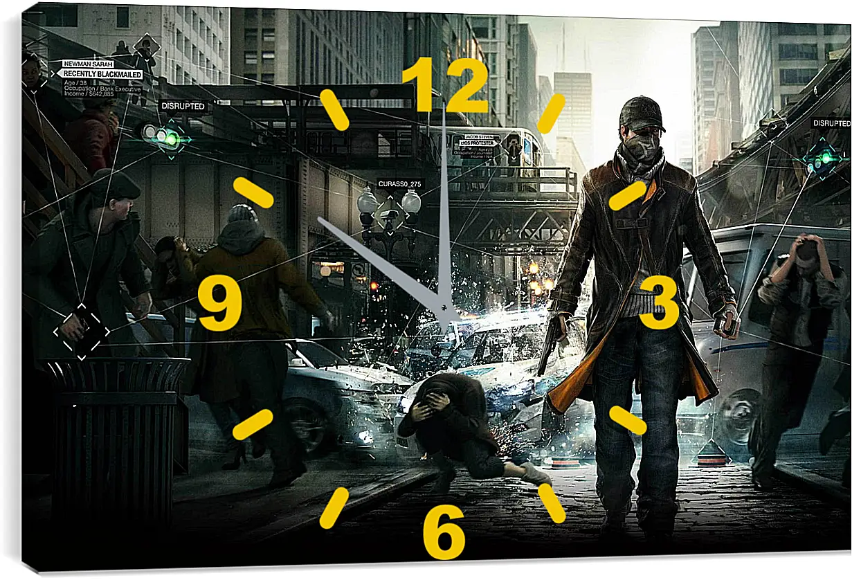 Часы картина - Watch Dogs