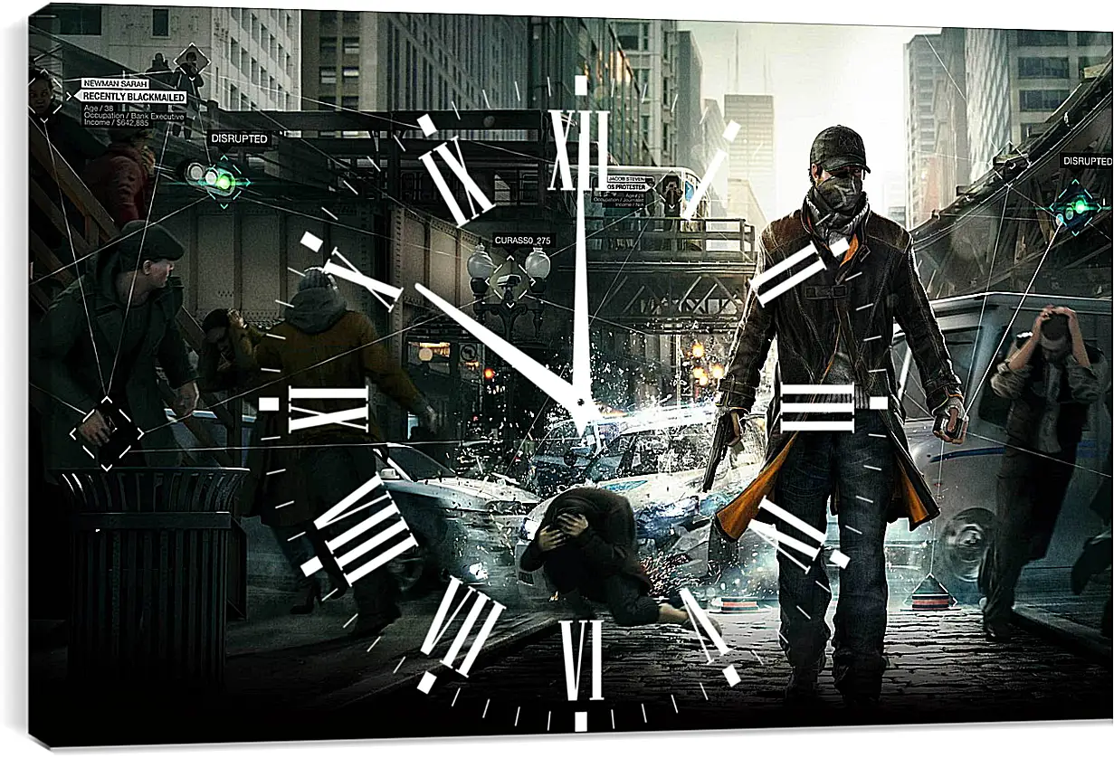 Часы картина - Watch Dogs