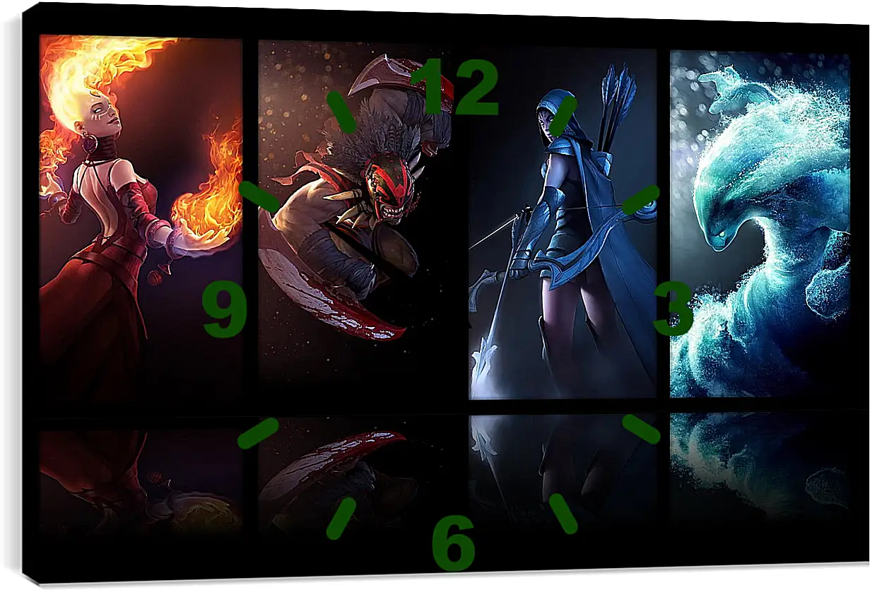 Часы картина - DotA 2
