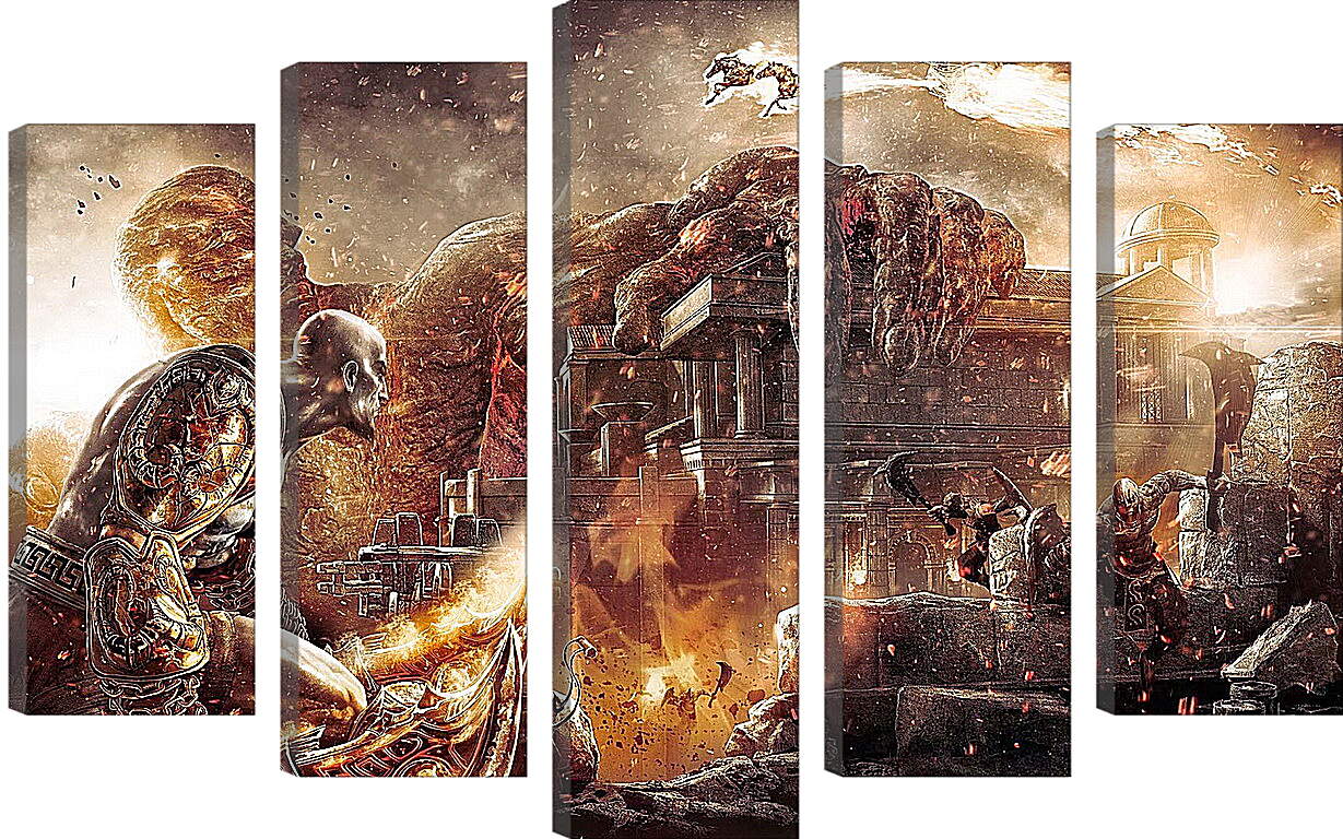 Модульная картина - God Of War III
