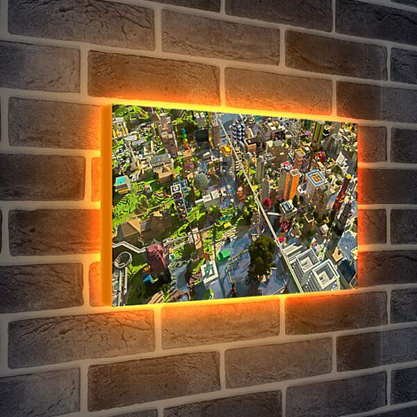 Лайтбокс световая панель - Minecraft
