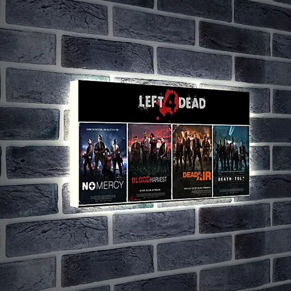 Лайтбокс световая панель - Left 4 Dead
