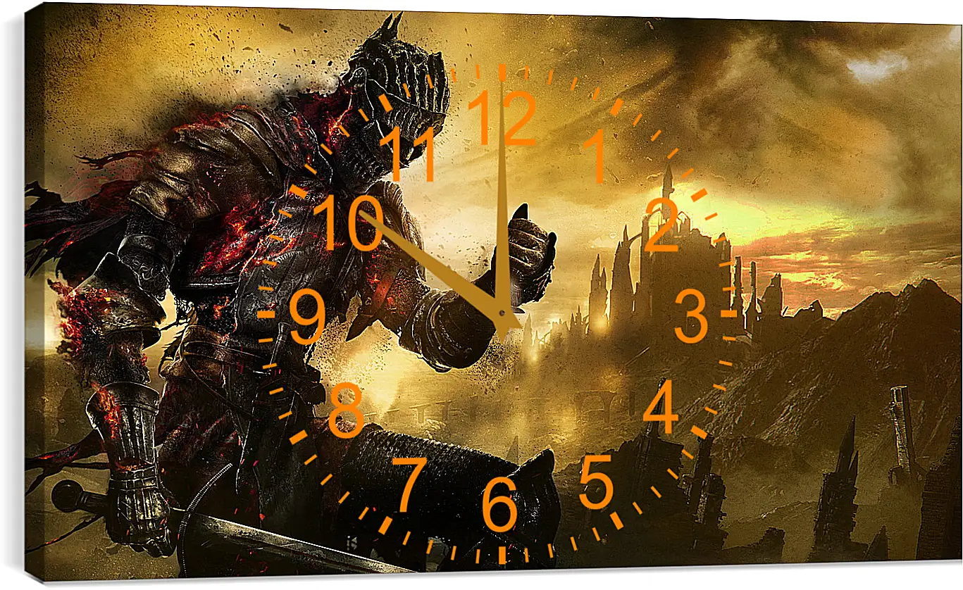 Часы картина - Dark Souls III
