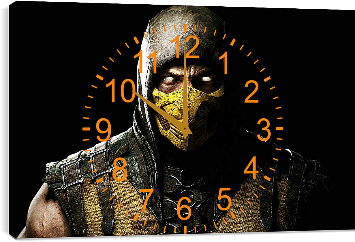 Часы картина - Mortal Kombat X, Scorpio