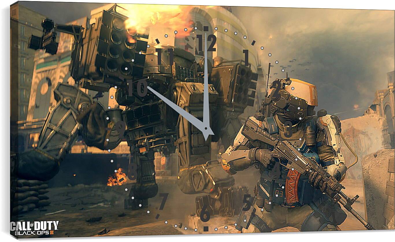 Часы картина - Call Of Duty: Black Ops III