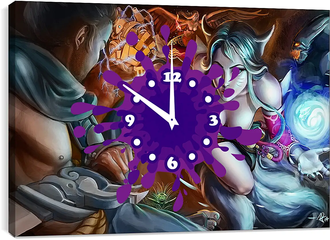 Часы картина - League Of Legends
