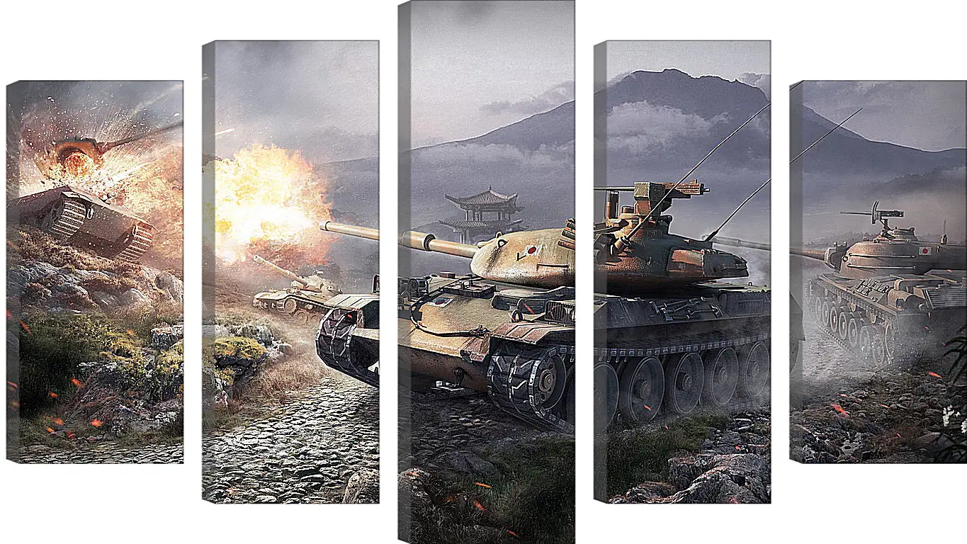 Модульная картина - World Of Tanks