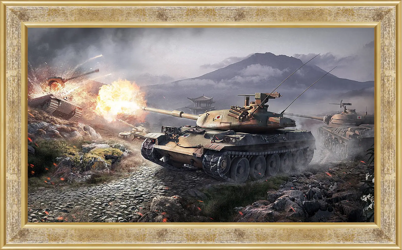 Картина в раме - World Of Tanks