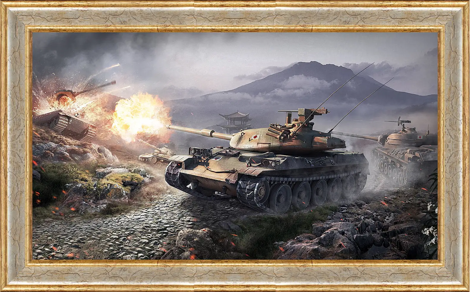 Картина в раме - World Of Tanks