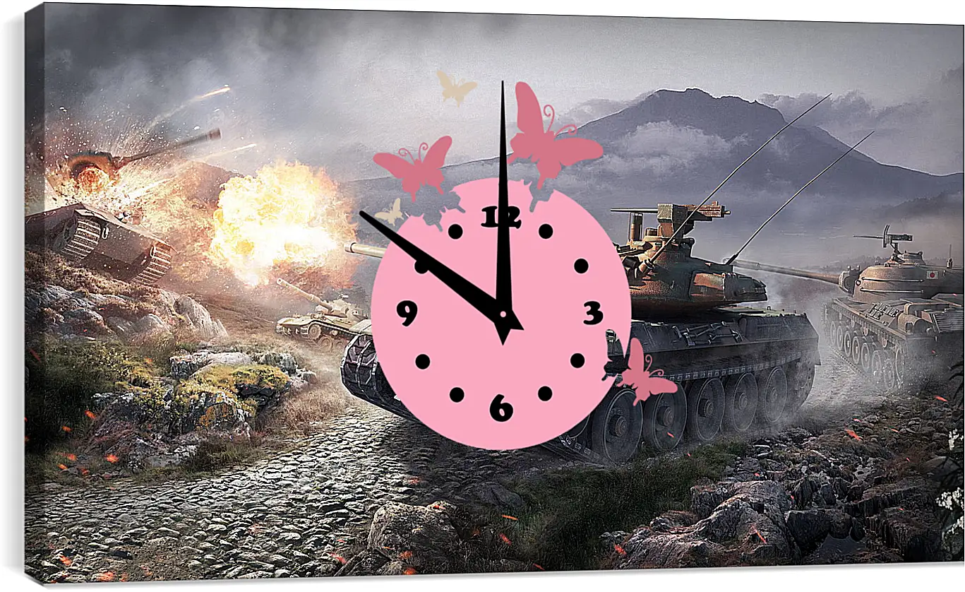 Часы картина - World Of Tanks