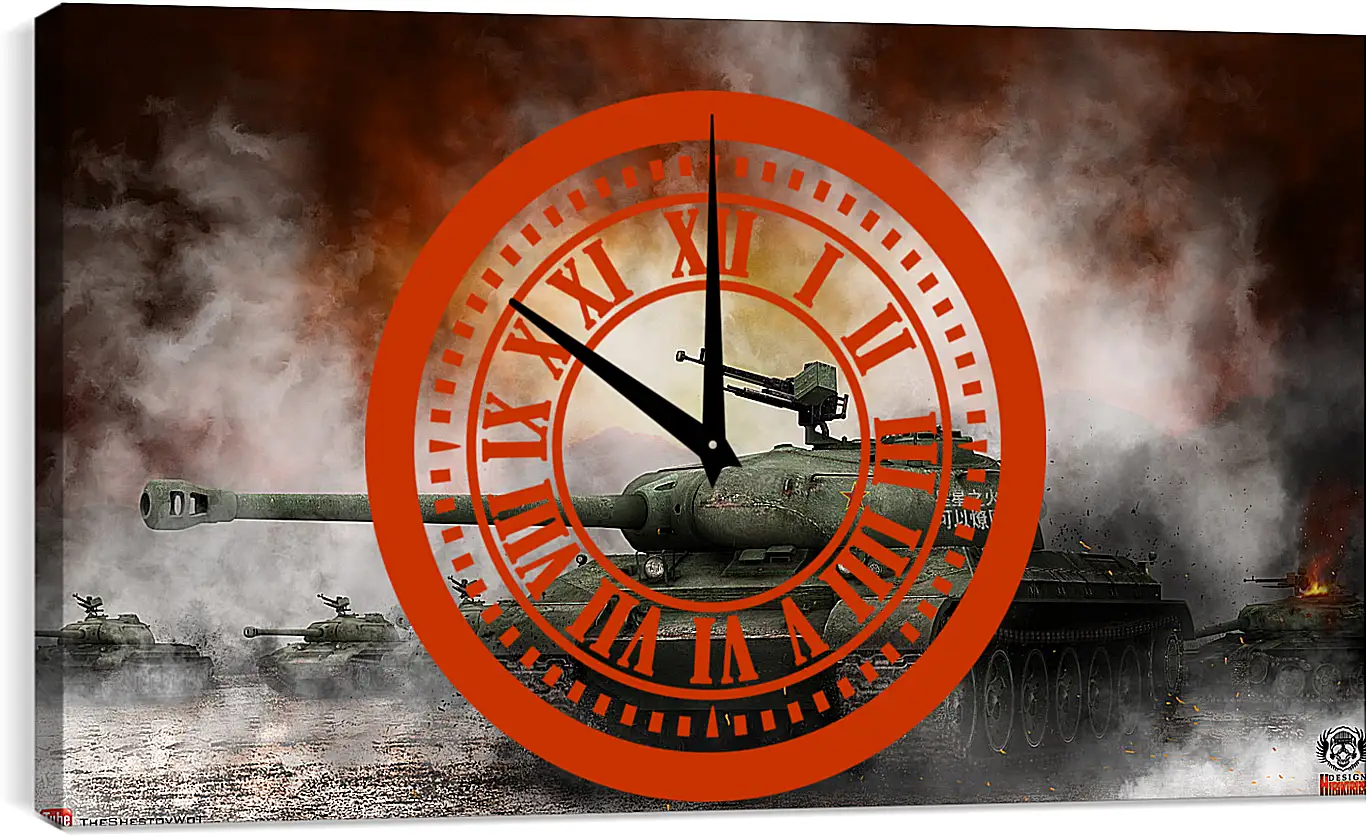 Часы картина - World Of Tanks