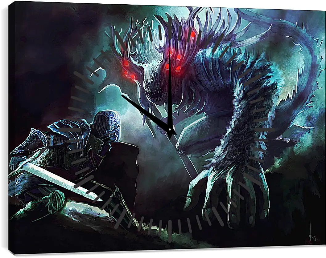 Часы картина - Dark Souls
