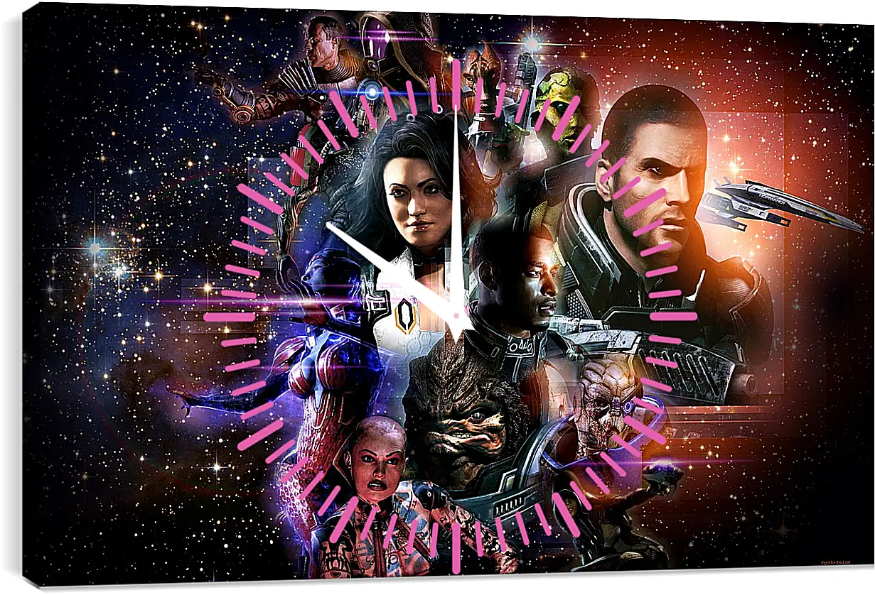 Часы картина - Mass Effect 2
