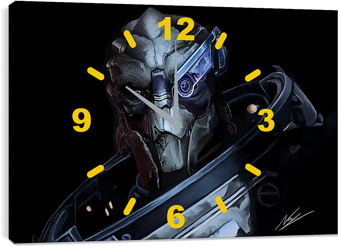 Часы картина - Mass Effect
