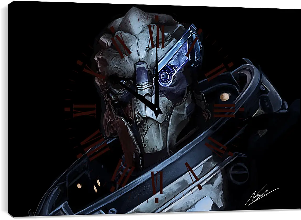 Часы картина - Mass Effect
