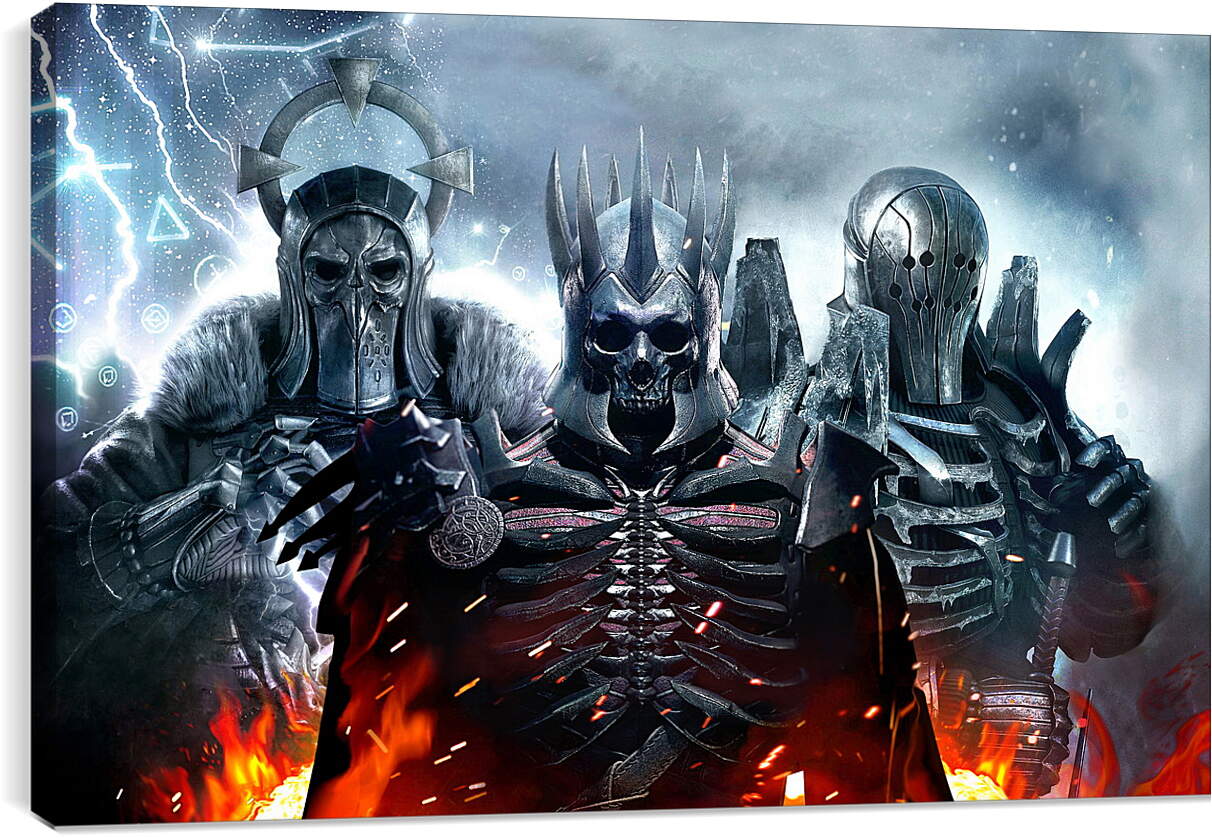 Постер и плакат - The Witcher 3 (Ведьмак), воины Дикой охоты