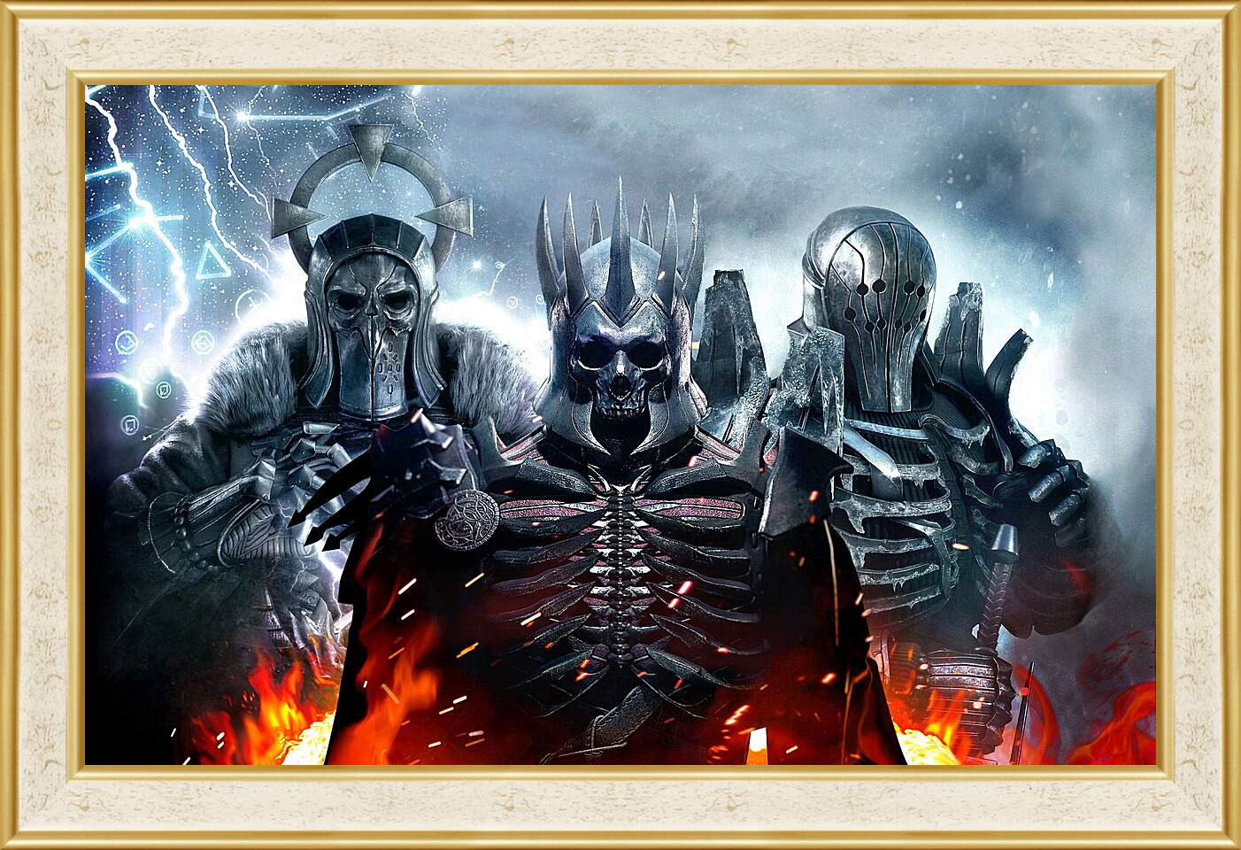Картина в раме - The Witcher 3 (Ведьмак), воины Дикой охоты