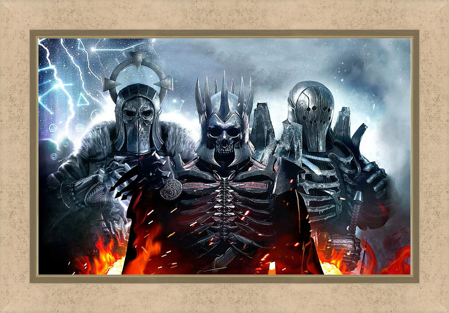 Картина в раме - The Witcher 3 (Ведьмак), воины Дикой охоты