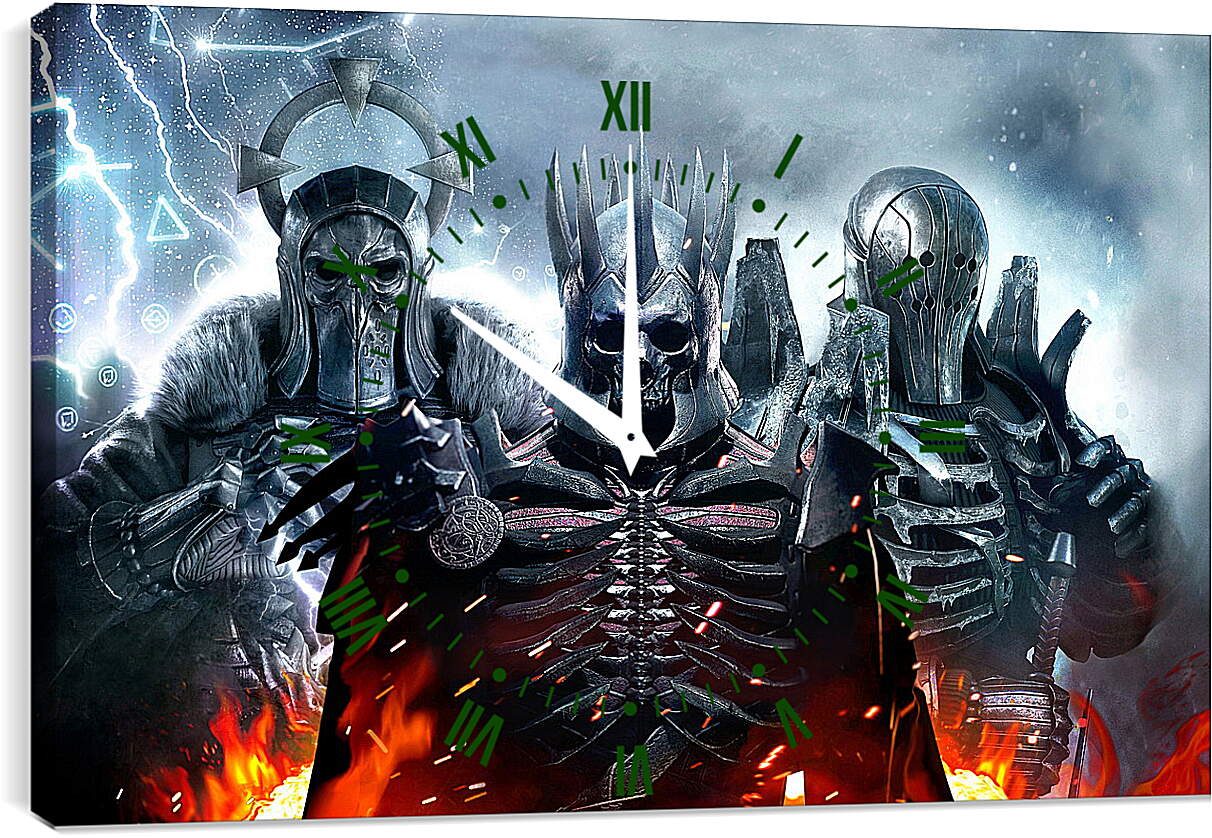 Часы картина - The Witcher 3 (Ведьмак), воины Дикой охоты