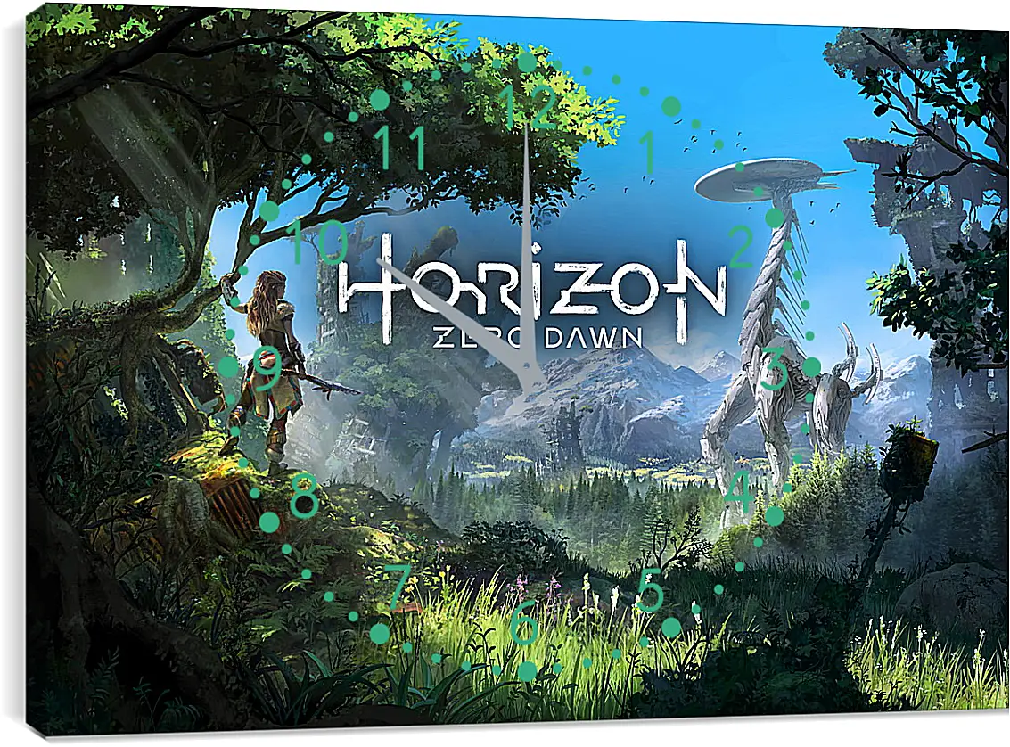 Часы картина - Horizon Zero Dawn
