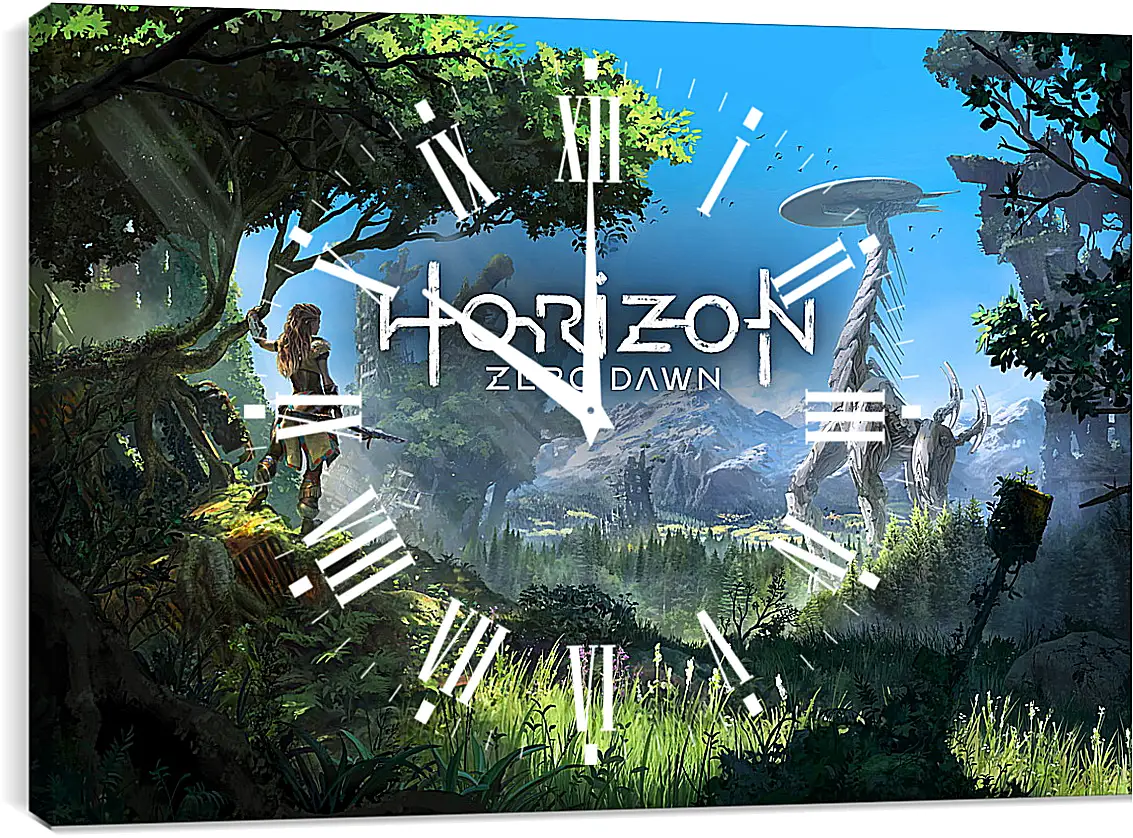 Часы картина - Horizon Zero Dawn
