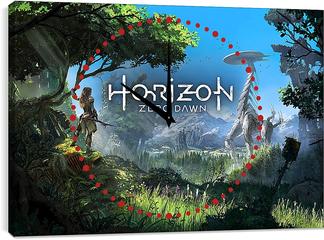 Часы картина - Horizon Zero Dawn
