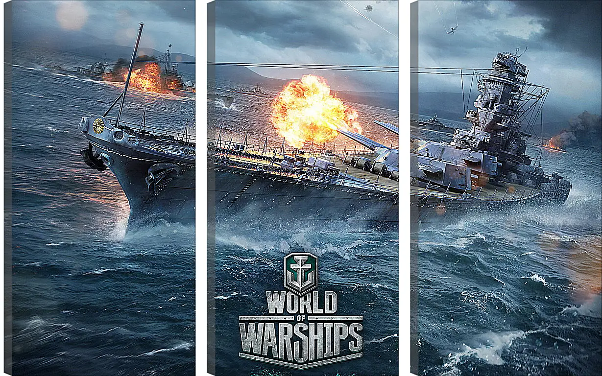 Модульная картина - World Of Warships