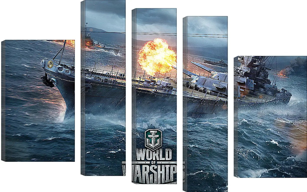 Модульная картина - World Of Warships