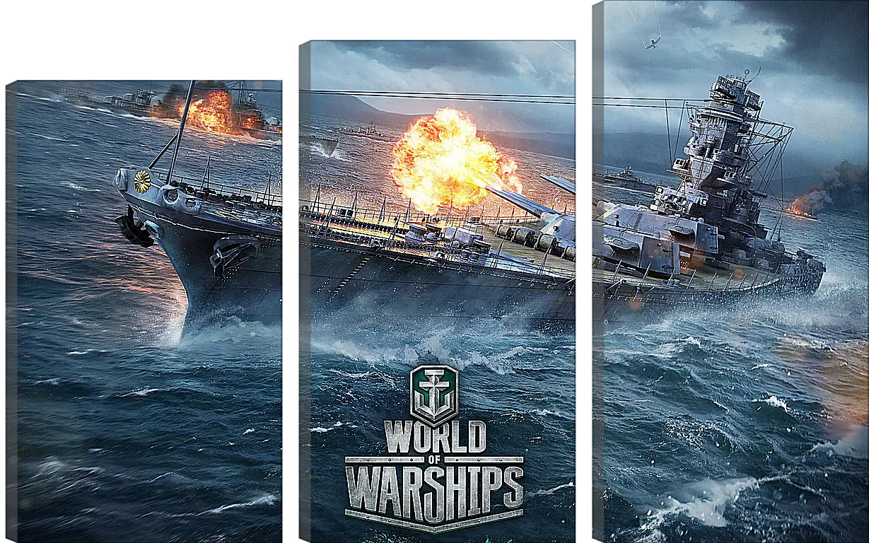 Модульная картина - World Of Warships